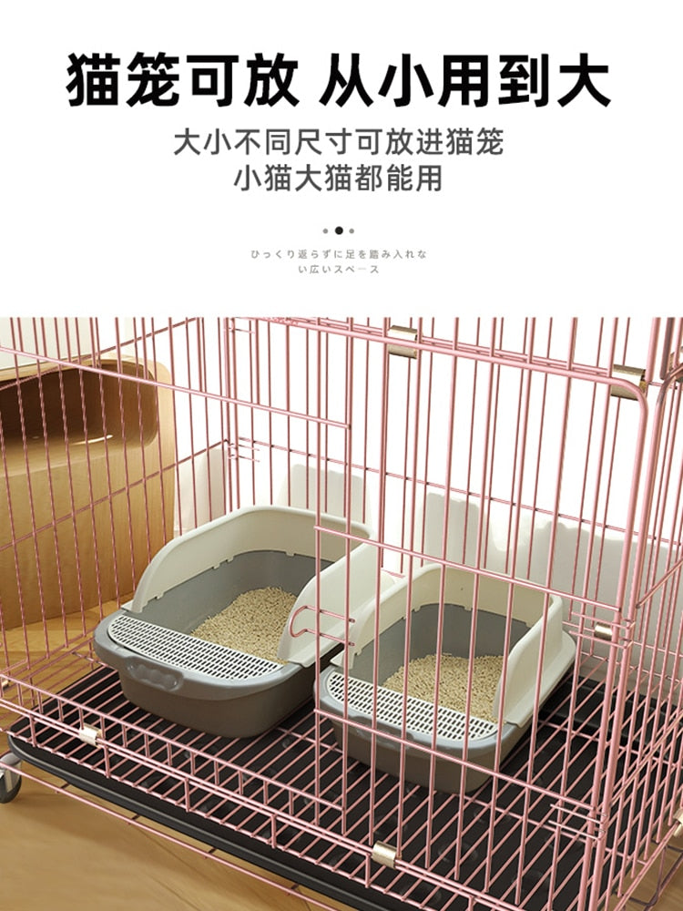 Large cat litter box anti-splashing full semi-closed cat toilet deodorant cat small cat deodorant feces basin sand basin