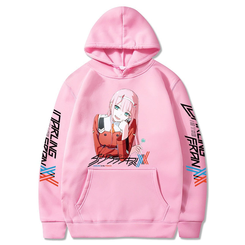 Darling in the Franxx Anime Harajuku Zero TWO Printed Long-sleeved Hoodies For Men/Women