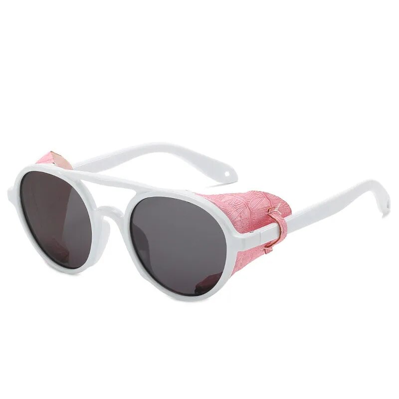 Fashion Steampunk Sunglasses Luxury Brand Designer Vintage Men Punk Sun Glasses Women Round Shades UV400 Eyewear Oculos De Sol