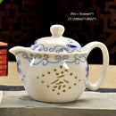 Retro Chinese Kung Fu Ceramic Teapot with Strainer Handmade Dragon Flower Puer Tea Pot 350ml Porcelain Samovar Kungfu Teaware