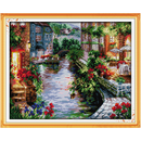 Leisurely Cabin House Scenery Patterns Counted 11CT 14CT Cross Stitch Sets DIY Cross-stitch Kit Embroidery Needlework Home Decor