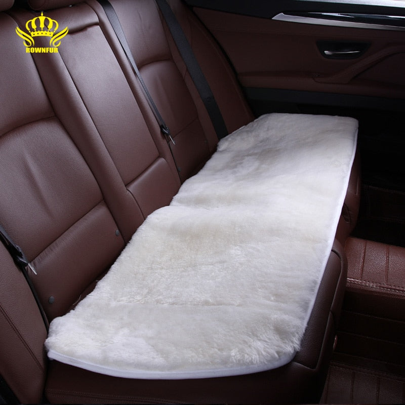 AUTOROWN Faux Fur Car Seat Cushion For Toyota Lexus Kia Hyundai Nissan Universal Car Seat Covers Automotive Interior Accessories