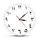 Arabic Numerals Silent Non-ticking Wall Clock Iranian Modern Home Decor Arabic Numbers Hanging Wall Watch Housewarming Gifts