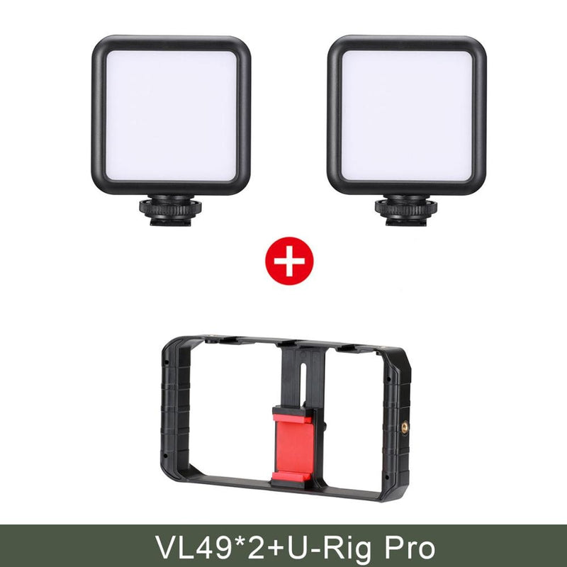 Ulanzi U Rig Pro Smartphone Video Rig With 3 Mounts Video Recording Cell Phone Stabilizer Filmmaking Case Filming Accessories