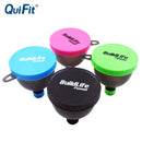 QuiFit Portable Protein Powder Container Whey Protein Storage Multifunction Powder Box Funnel for Shaker Bottle 4 Packs BPA Free