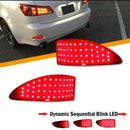 iJDM Car LED Tail Rear Bumper Reflector Lights For Lexus IS250 IS350 Function as Tail,Brake & Rear Fog Lamps,Turn Light 06-2013