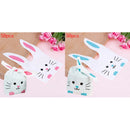 Hot New Cheap Wholesale 50pcs Cute Long Bunny Rabbit Ear Gift Bag Easter Candy Gift Plastic Party Favors 10*17cm