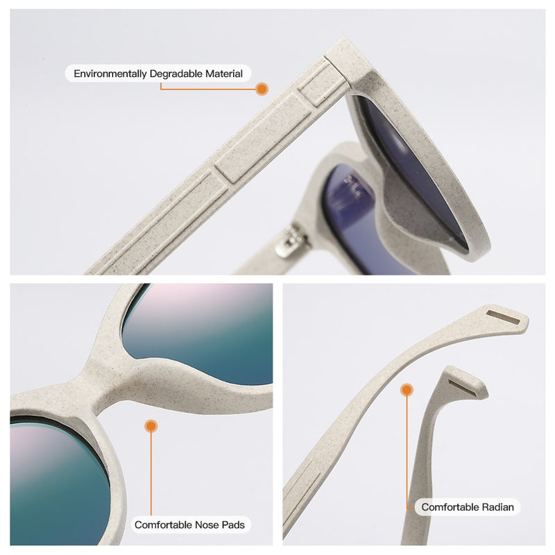 GM Brand Polarized New Wood Straw Sunglasses Can Be Decomposed into Natural Materials S7001