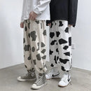 Casual Pants Women Cow Pattern Harem Trousers Hip Pop Street Harajuku BF Unisex Printed All-match Loose Leisure Ulzzang Vintage