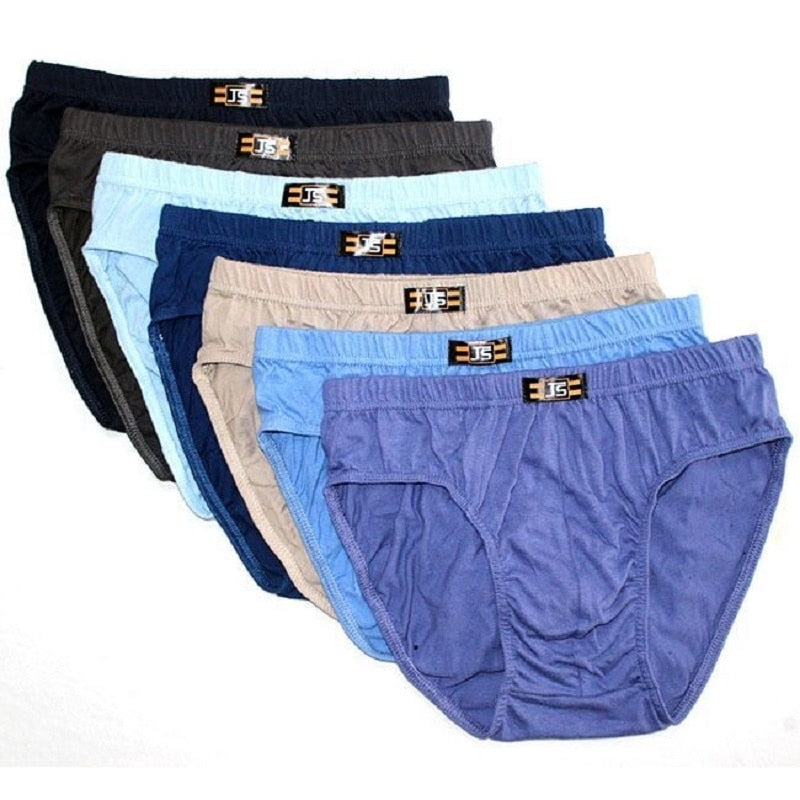 6pcs/Lot Letter waist 100%Cotton Men Birefs Mid Waist Triangle  Comfortable Underwear Men Breathable Shorts Men Briefs