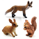 Hot Easter Rabbit Wolf Deer Lion Fox Meerkat Squirrel Figurine Home Decor Miniature Fairy Garden Decoration Accessories Modern