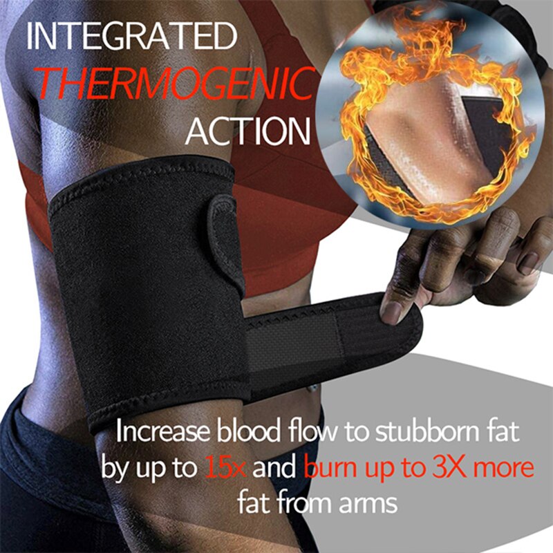 Arm Trimmers Sauna Sweat Band Women Sauna Effect Arm Slimmer Anti Cellulite Arm Shapers Weight Loss Workout Slimming Body Shaper