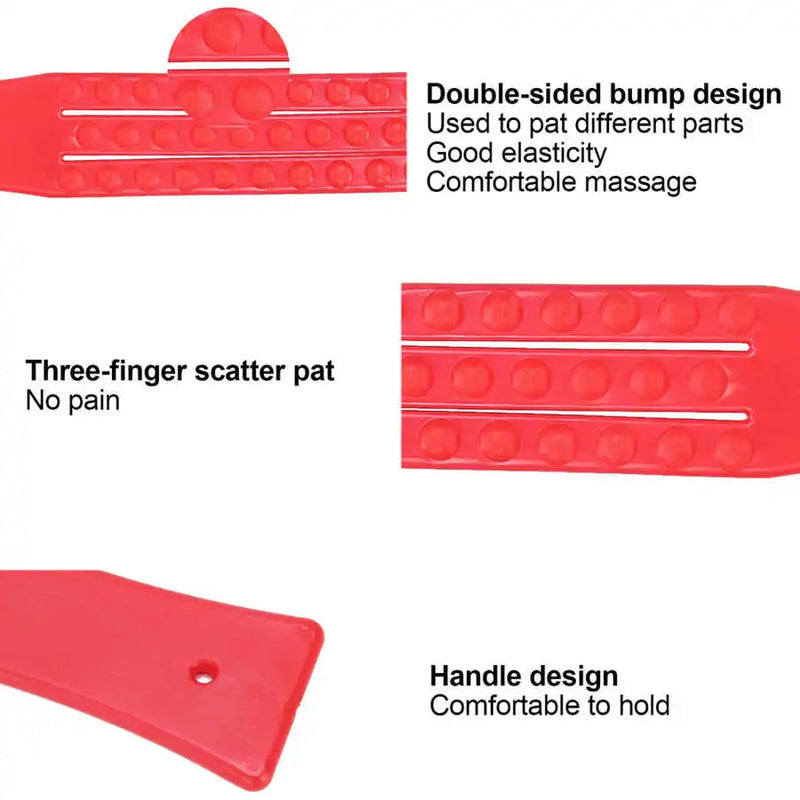3 Finger Scatter Pat Massage Pat Massage Stick Meridians Massage Pat Health Care Knock Body Hammer Tapping Back Massage Stick