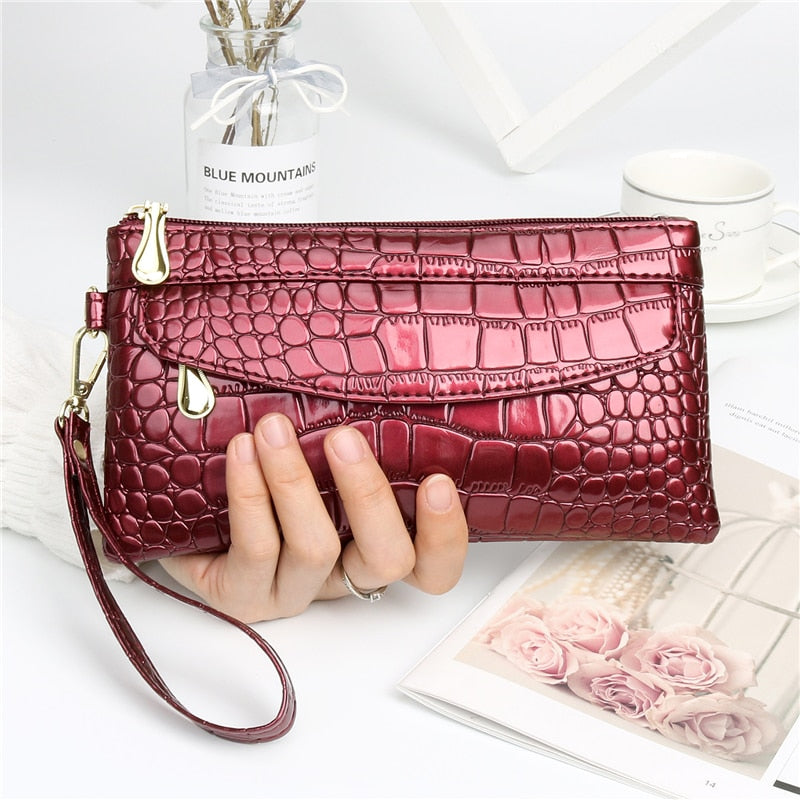 New Fashion Pu Leather Women Wallet Clutch Women&