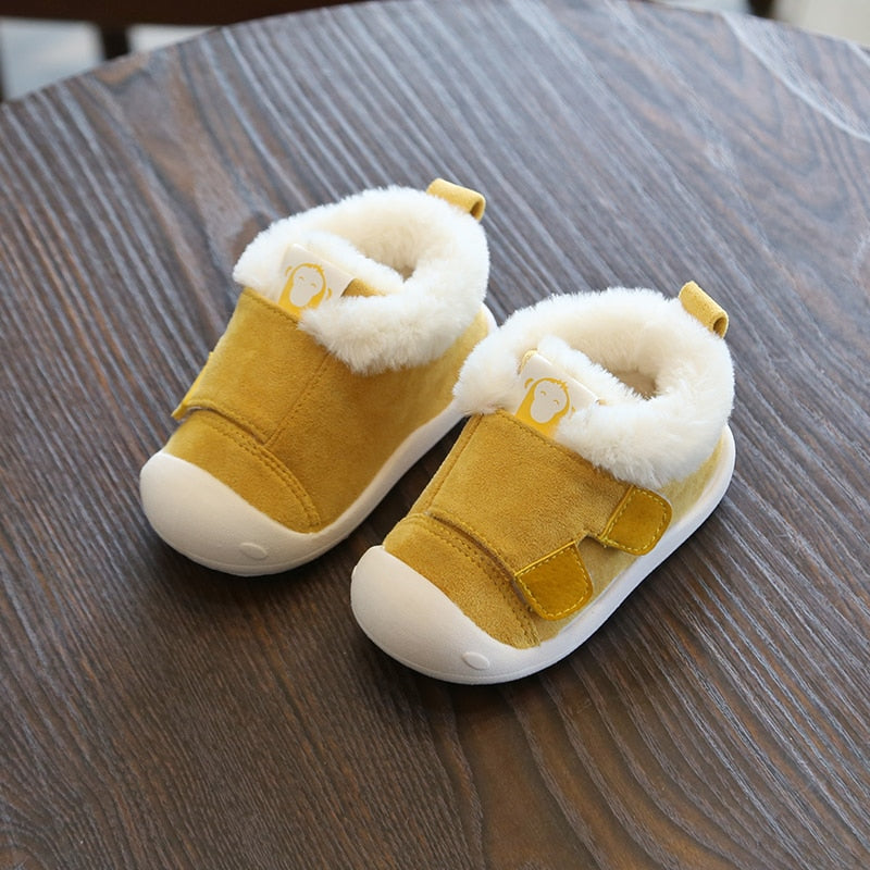 Winter Infant Toddler Boots Warm Plush Baby Girls Boys Snow Boots Outdoor Soft Bottom Non-Slip Child Kids Boots Shoes