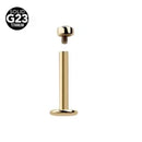 1Pc F136 Titanium 16G 1.5-4mm  Cz Gem Tragus Lip Ring Monroe Ear Cartilage Earring Piercing Labret Tragus Cartilage Earring