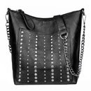 DIINOVIVO Vintage Bag Women Shoulder Bags Punk Rivet Bucket Bag Handbag Lady Casual PU Leather Crossbody Bags Female WHDV1387
