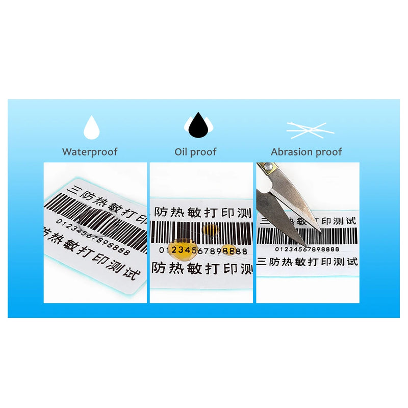 Thermal Label Sticker Paper Supermarket Price Blank Barcode Label Direct Print Waterproof Print Supplies 800pcs/Roll Adhesive