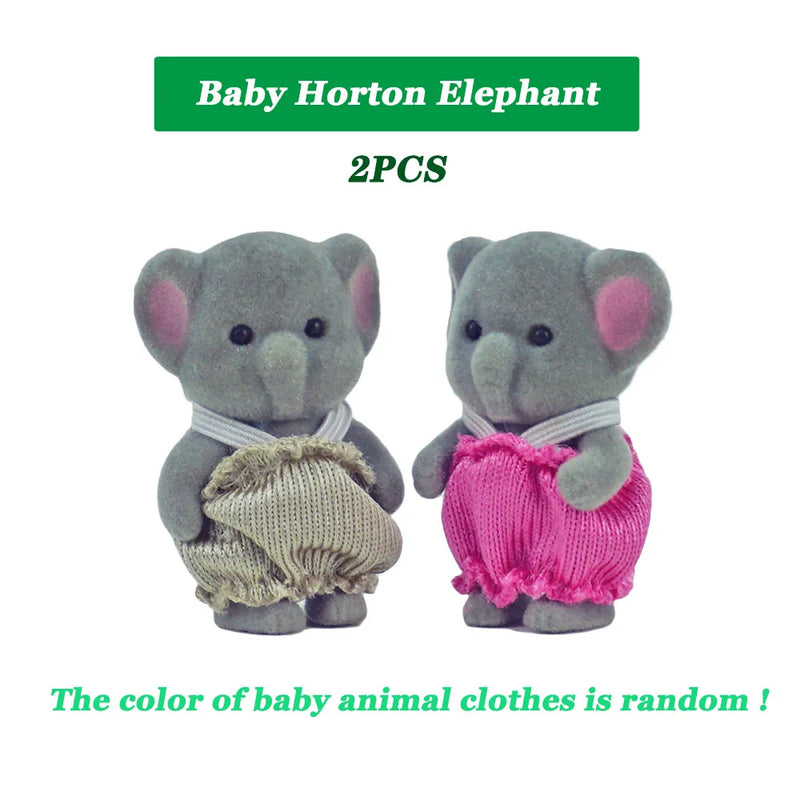 Easter Bunny Simulation Forest Animal Baby Toys Rabbit Family Dolls Dollhouse Figures Collectible Toy  4.5cm Furniture Set Gift