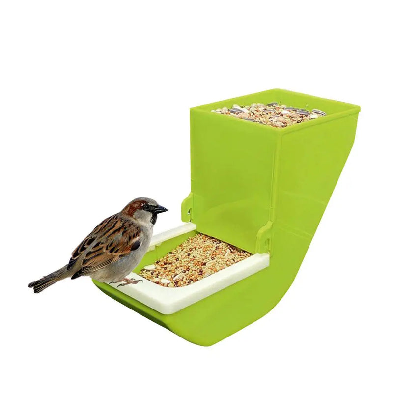 Bird Feeder Durable Lightweight Seed Catcher Tray Birds Cage Hanging Food Dish Cup For Parrot Pigeon Feeding Holder