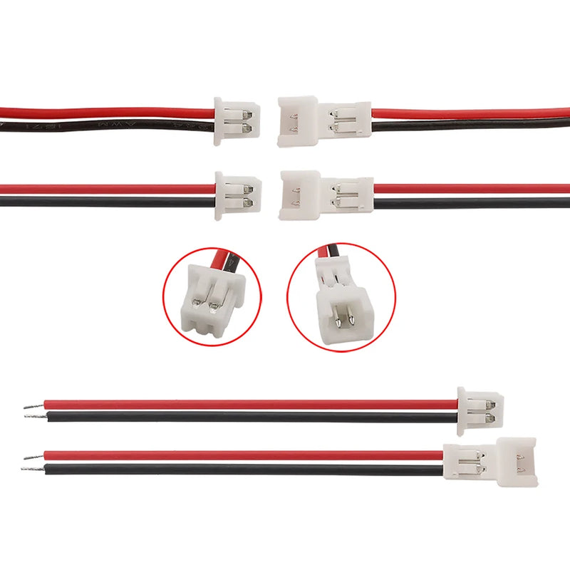 5/10Pairs Micro JST 1.25MM 2P 3P 4P 5P 6 Pin Male Female Plug Jack Terminal Cable Connector 1.25mm Pitch Electronic Wire 150mm