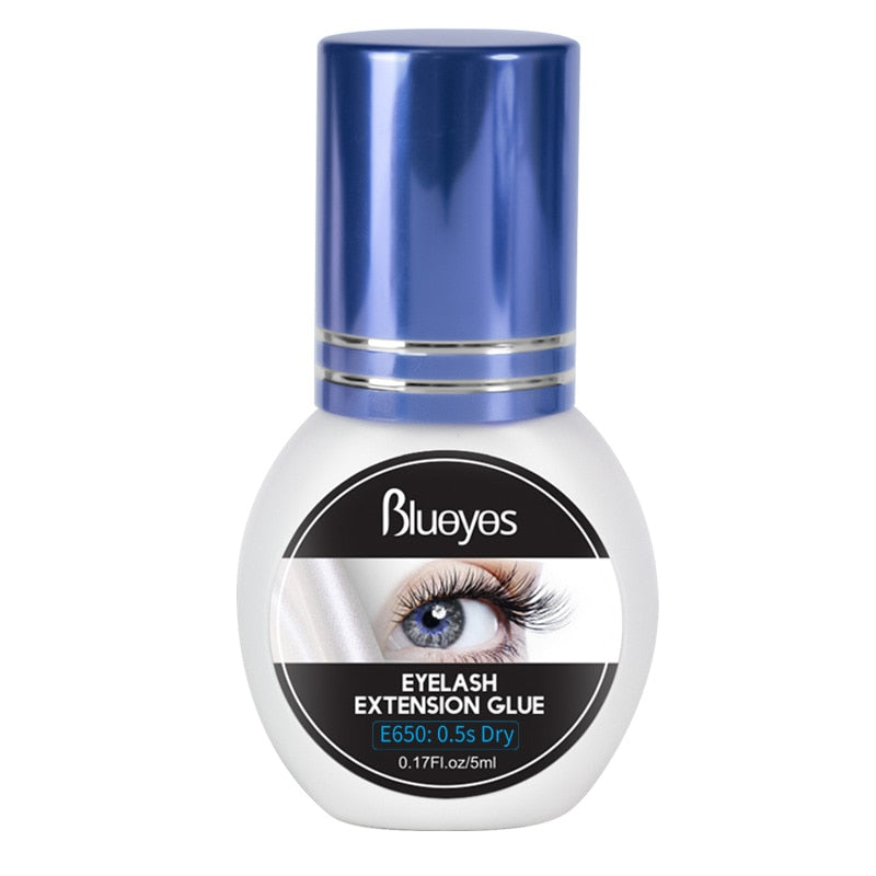 Lashes Glue For Eyelash Extensions 5ml 0.5 Second Fast Dry Long Lasting No Irritant Professional Black False Eyelashes Adhesive