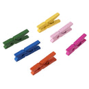 100Pcs Small Size 25mm Mini Natural Wooden Clips for Photo Paper Pegs Clothespin Craft Decoration School Office Supplies