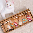 Wood Cat Toy Feather Set Interactive For Pets Fishing Rod Funny Pet Products Mouse Paw Games Cute Toys Linen Cats Stick Dropship