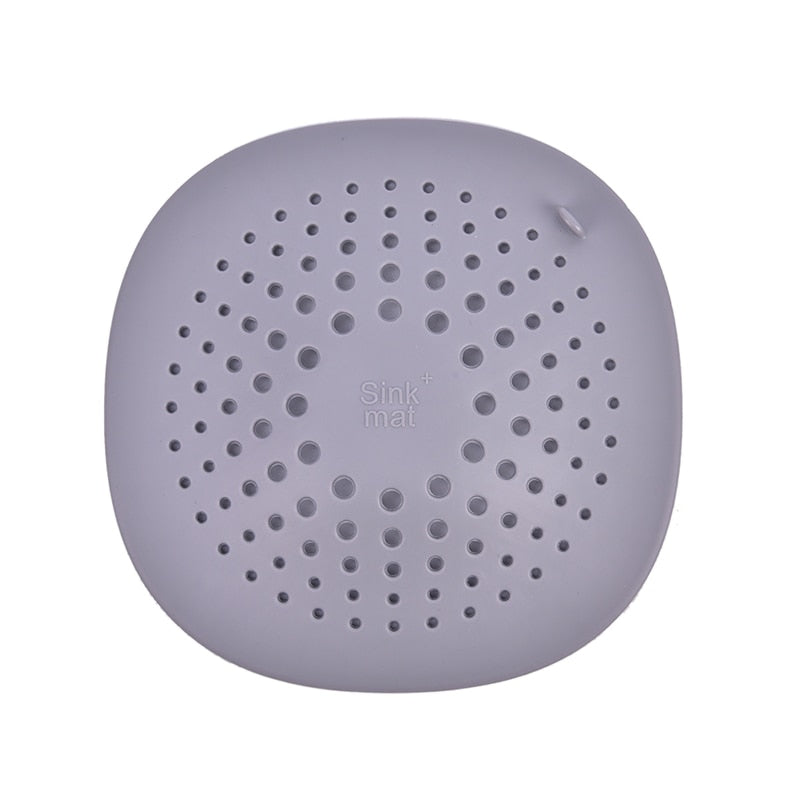 Silicone Drain Hair Catcher Kitchen Sink Strainer Bathroom Shower Sink Stopper Drain Cover Hair Trap Filter for Kitchen Bath