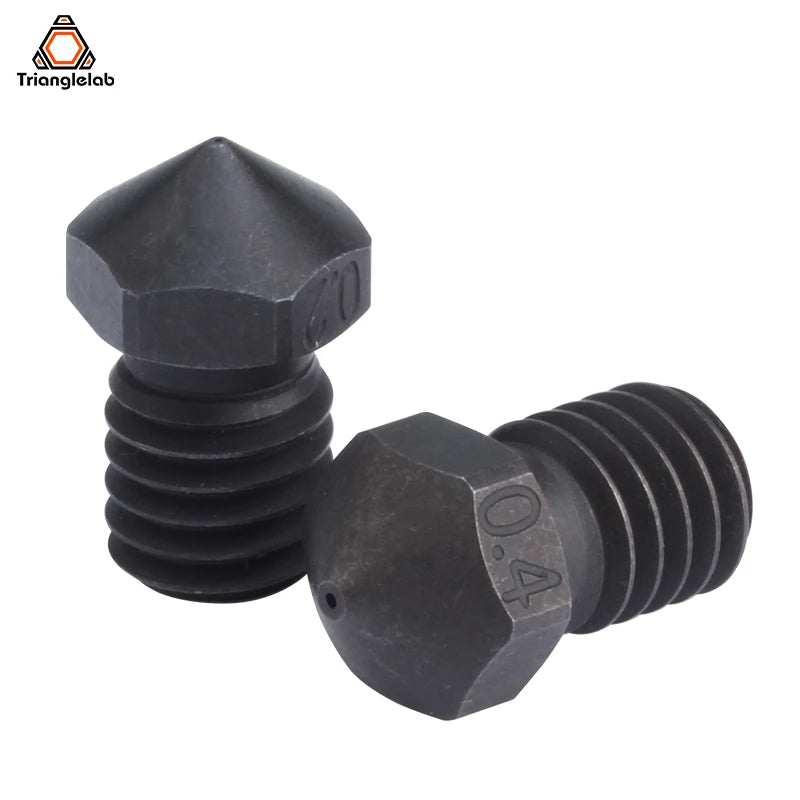 R Trianglelab Hardened Steel T-V6 Nozzles high temperature 3D printER PEI PEEK Carbon fiber filament for  V6 hotend prusa MK3S