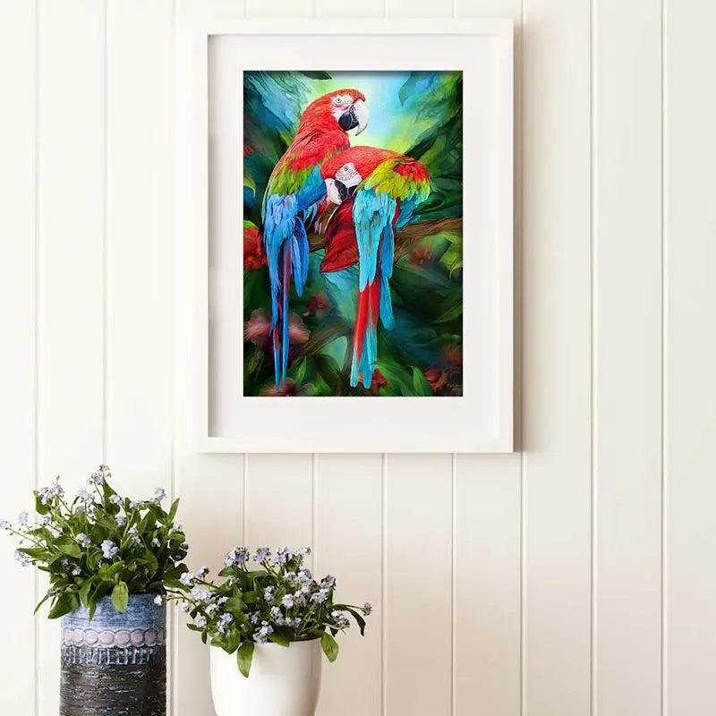 5D Diamond Painting Animals parrots Resin Full Round drill Cross Stitch Rhinestone Mosaic DIY Diamond Embroidery decoration Sale