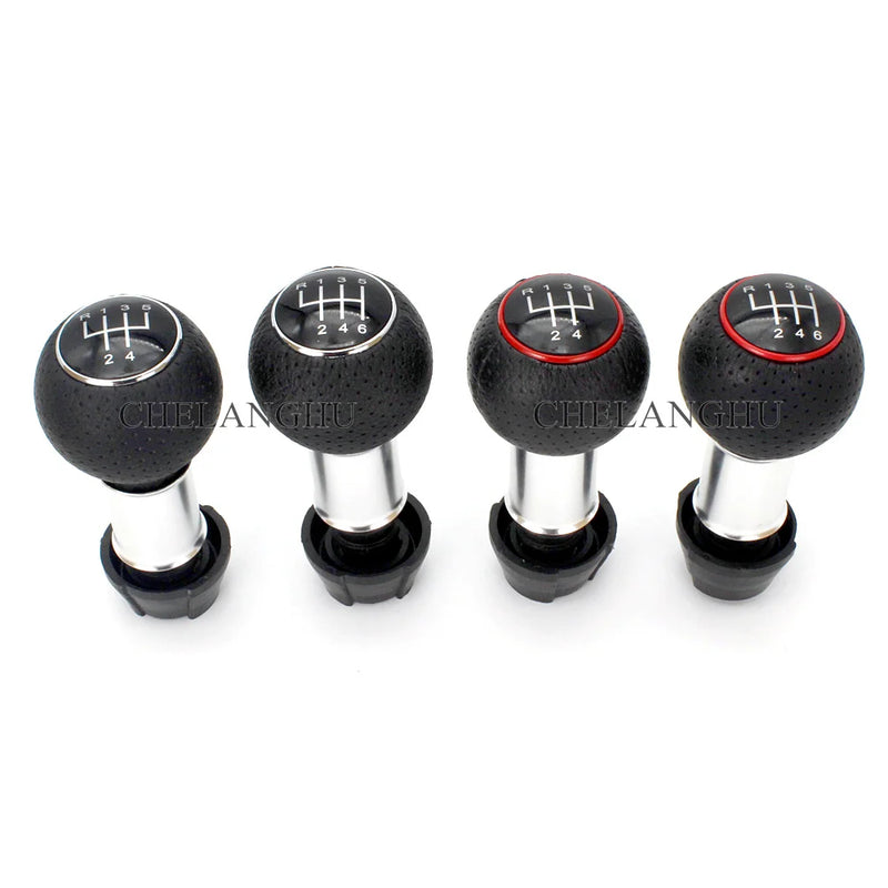 For Audi A1 A2 A3 8L 8P A4 B5 B6 B7 B8 B9 A5 A6 C5 C6 C7 C8 C9 A7 Car-Stying 5/6 speed Gear Shift Stick Knob