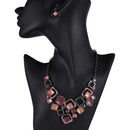 MeiceM 2021 Hot Women's Fashion Necklace Sets Charming Chain Geometric Round Choker Necklaces for Women Girls Christmas Gifts