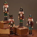 Wooden Nutcracker Soldier Figurines Ornaments 30CM Nutcracker Puppet Desktop Crafts Kids Gifts Christmas HomeDecorations