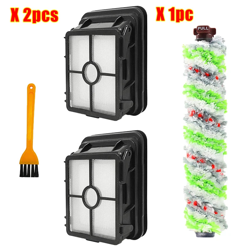 Replacement Roller Multi Surface Pet Brush 2306 1866 Vacuum Hepa Filter Filter Compatible with Bissell Crosswave 1785 2306 2551