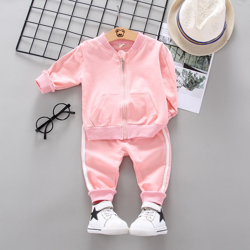 Fashion Spring Autumn Baby Girl Clothes Set Children Boys Cartoon T-Shirt Pants 2Pcs/sets Toddler Casual Costume Kids Tracksuits