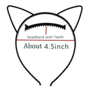 5pcs 10pcs Best selling cat ears headband bezel girl hair accessories hairbands plastic party props headwear children's jewelry