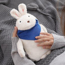 Cute Animal Shape Rubber Hot Water Warmer Bag Winter Warm Plush Fabric Water Injection Hot Water Bottle