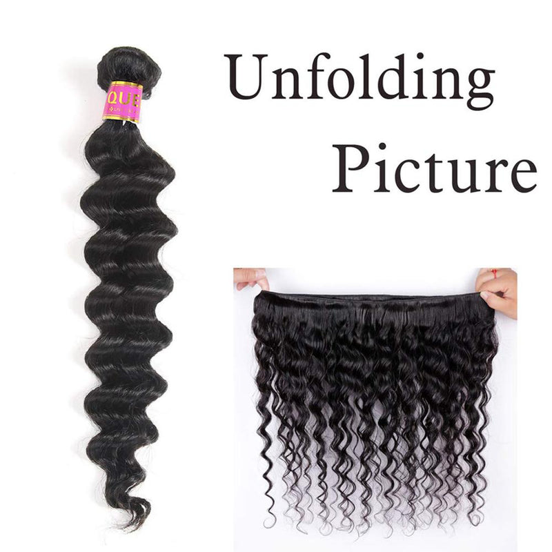 30 32 40 Inch Loose Deep Wave Bundles Peruvian Human Hair Bundles 1/3/4 PCS Wet and Wavy Human Hair Extensions Curly Hair Bundle