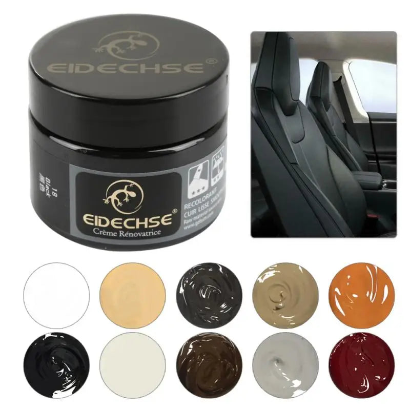 50ml Leather Paint Car Leather Repair Gel Home Car Seat Leather Finish Complementar Refurbishing Paste Leather Repair Paint Care