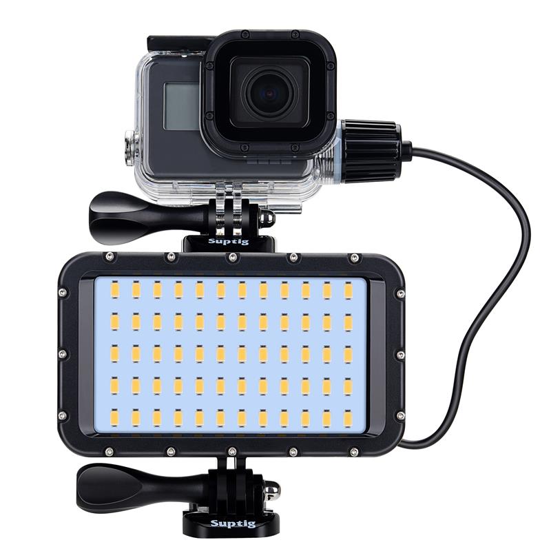 Waterproof LED Underwater Light Diving Lamp +Battery For GoPro Hero 9 8 7 5 Session4 Xiaomi Yi Mijia 4K SJCAM SJ89 EKEN H9 Power