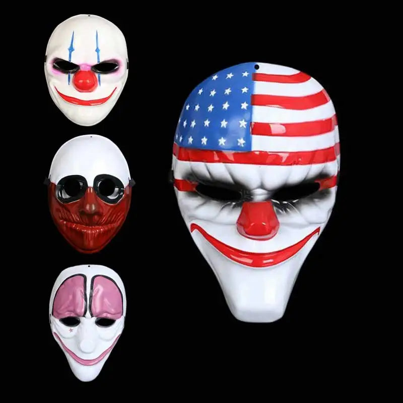 1 PC Anonymous Masks Horrible Masquerade Party Clown Mask Halloween Party Gift for Adult Kids Film Theme Mask Cosplay Costume