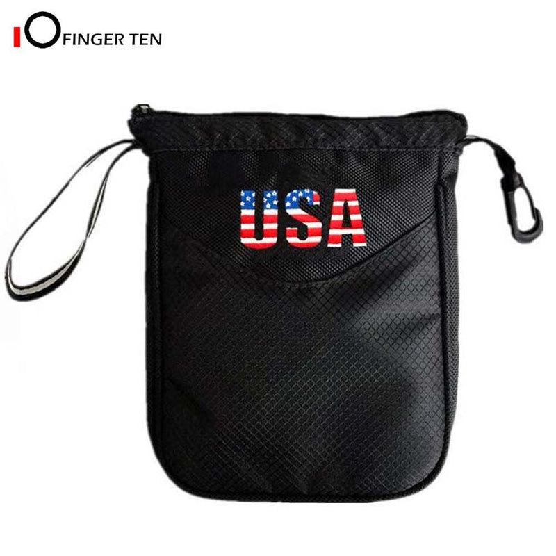 Golf Pouch Bag Multi Pocket Clip Zipper Hook to Bag Durable Nylon Valuables Holder for Men Women