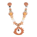 Wooden Baby Teether Wooden Pram Clip Baby Toy Baby Mobile Pram Personalize Baby Teething Pacifier Chain Chewable Baby Rattle