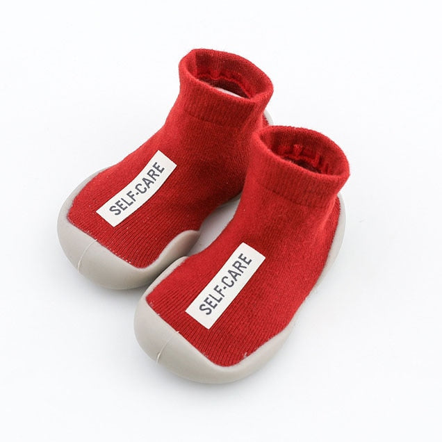 Toddler Indoor Sock Shoes Newborn Baby Socks Autumn Terry Cotton Baby Girl Sock with Rubber Soles Infant Animal Cat Funny Sock