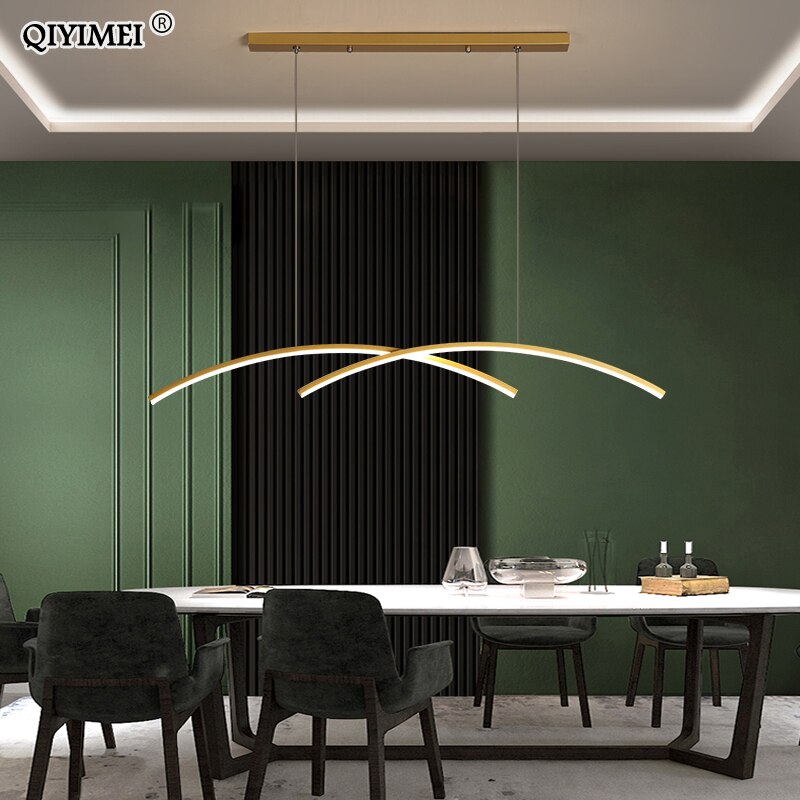 Remote control Modern LED Pendant Lights For study Kitchen Dining Living Room Cord Hanging Lustre Indoor Lamps Input AC90-260V