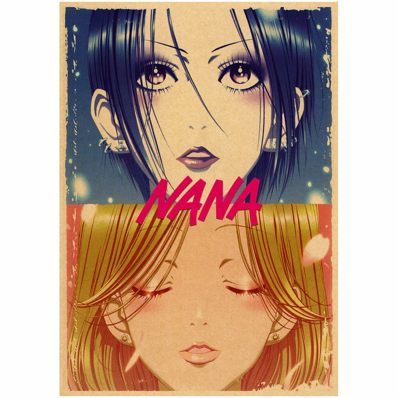 Funny Japanese Anime Nana Osaki Poster Home Decal Art Painting Nana Anime Wall Sticker For Coffee House Bar Decoration Painting