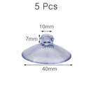 100 Pcs Car Sunshade Suction Cup Wedding Car Balloon Decor Transparent Glass Plastic Sucker Hooks Car Decoration Accessories