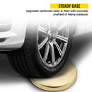 SucceBuy 35.4 Inch Gold/Silver Crowd Control Stanchion Posts Queue Red/Black Velvet Rope Line Barrier w/ Stable Base for Stadium