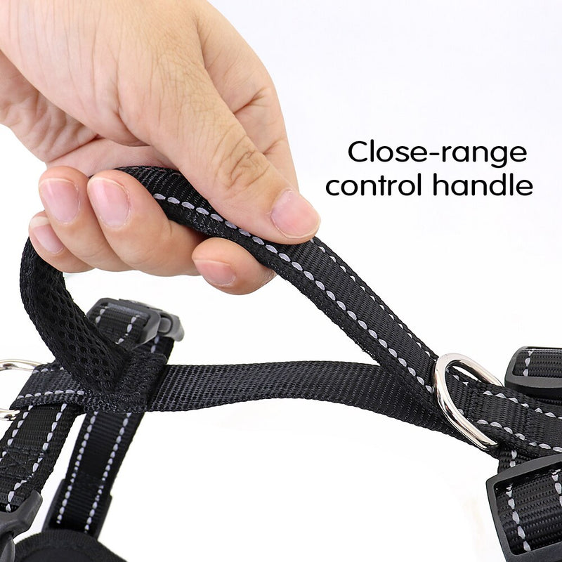 Nylon Harness for Dogs Quick Control Pet Harness Reflective Adjustable Vest No Pull  For Medium Large Dogs Walking XS-XL